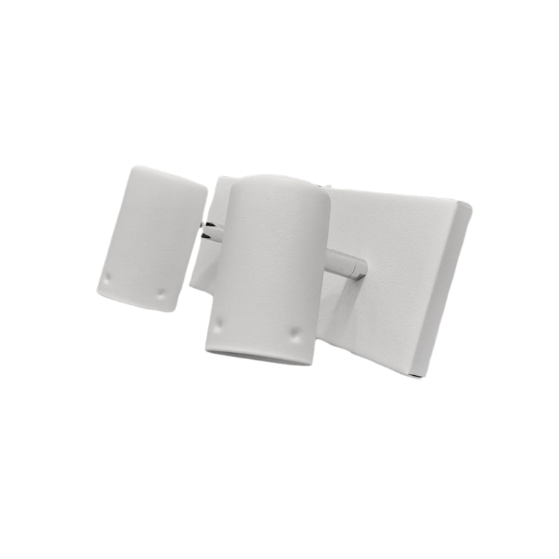 Aplique Pared "Square" 2 Dicroicas Blanco Negro LED 7w