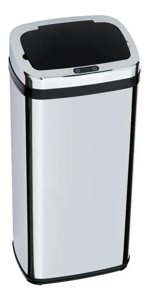 Cesto de basura automático Mio 50 litros plateado