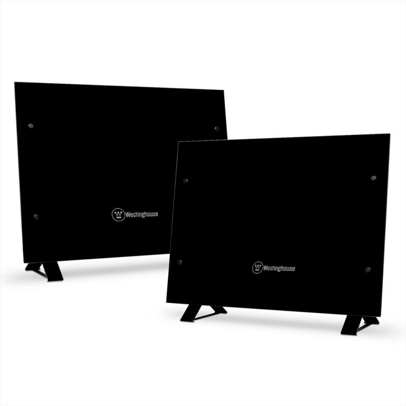 Combo x2 Vitrocalefactor Westinghouse panel de vidrio templado 2000w